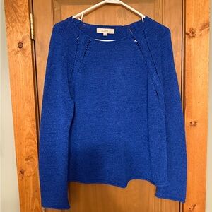 LOFT Vibrant Blue Knit Top